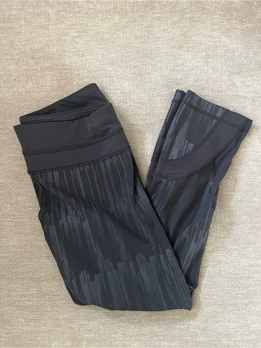 lululemon athletica Black/Charcoal Patterned Leggings